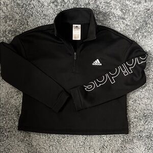 Adidas  Black 1/4 zip Sweater